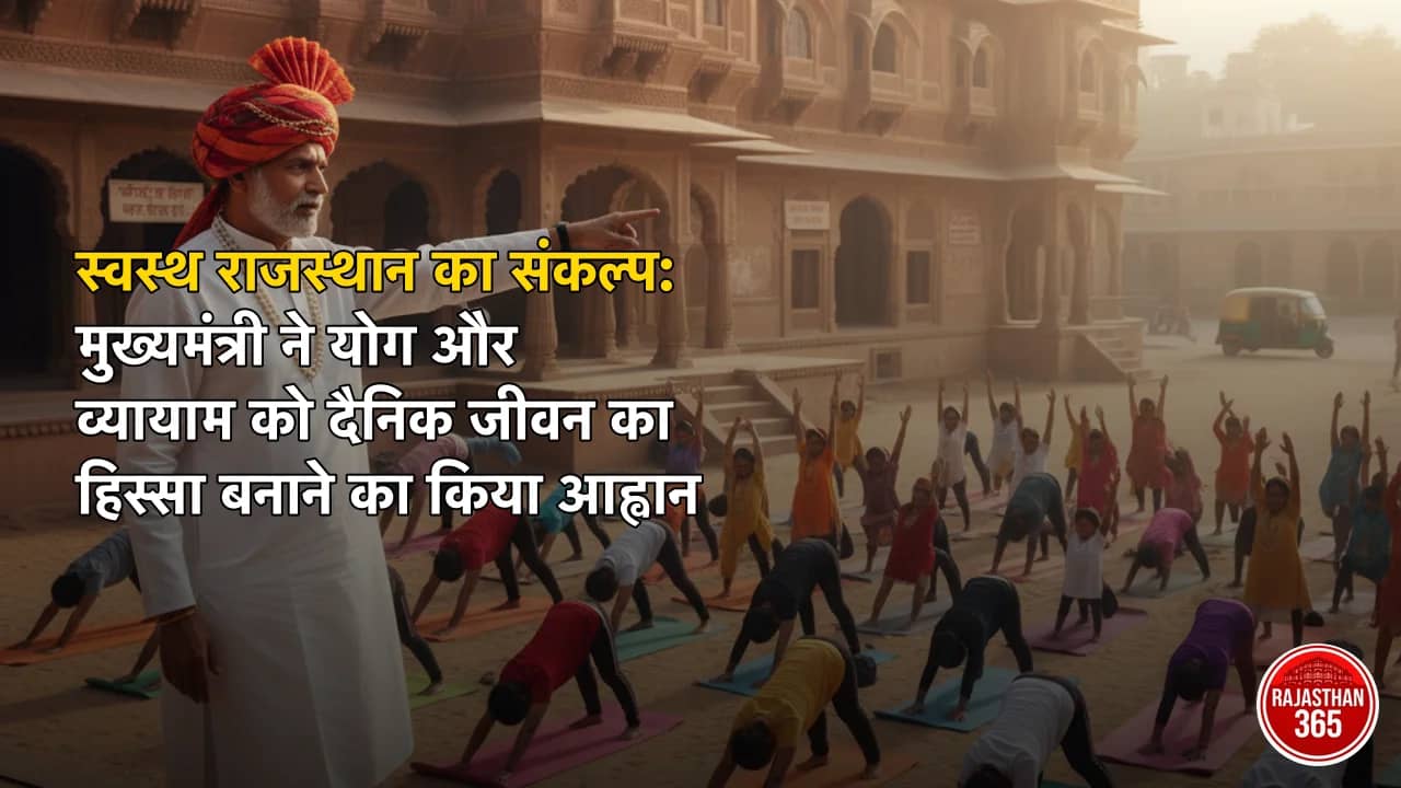 स्वस्थ राजस्थान का संकल्प: मुख्यमंत्री ने योग और व्यायाम को दैनिक जीवन का हिस्सा बनाने का किया आह्वान