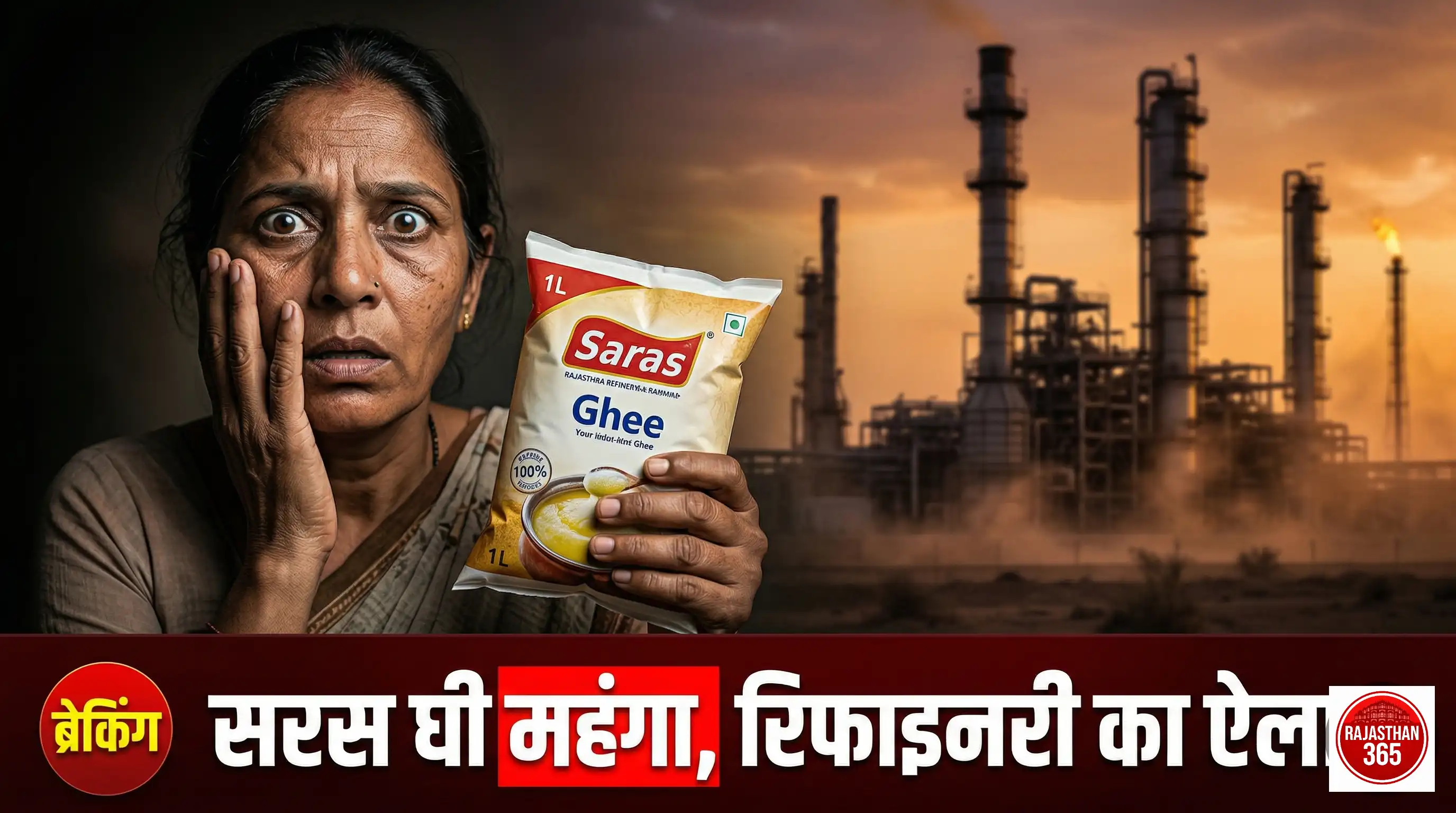 राजस्थान की बड़ी खबरें: सरस घी की कीमतों में उछाल, पचपदरा रिफाइनरी के लोकार्पण की तारीख घोषित