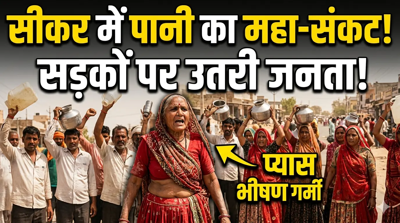 सीकर में बूंद-बूंद को तरसी जनता: भीषण गर्मी में गहराया पानी का संकट, सड़कों पर उतरे लोग