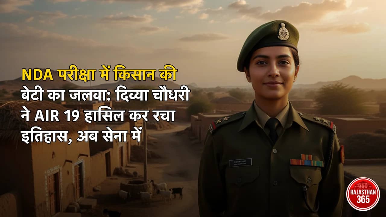 NDA परीक्षा में किसान की बेटी का जलवा: दिव्या चौधरी ने AIR 19 हासिल कर रचा इतिहास, अब सेना में संभालेंगी कमान