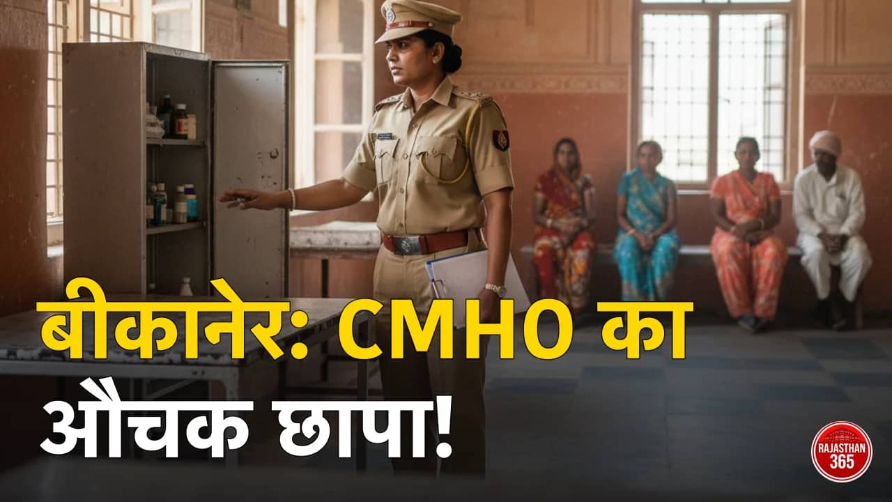 बीकानेर: सीएमएचओ की कक्कू सीएचसी में अचानक दस्तक, गर्मी और हीटवेव के बीच स्वास्थ्य सेवाओं की ली परख