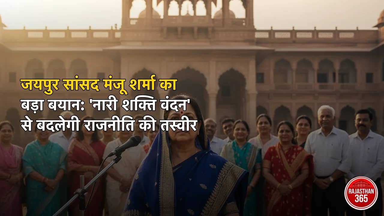 जयपुर सांसद मंजू शर्मा का बड़ा बयान: 'नारी शक्ति वंदन' से बदलेगी राजनीति की तस्वीर