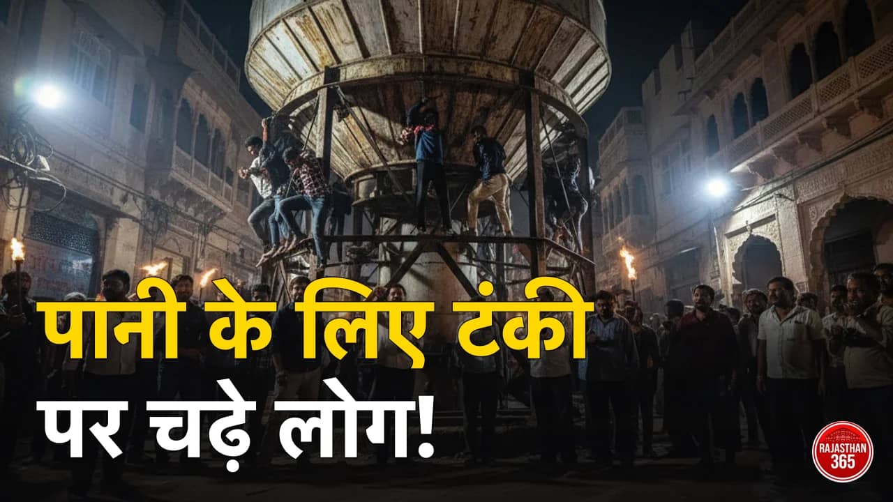 बीकानेर: नहरबंदी खत्म पर पानी संकट जारी, सर्वोदय बस्ती के लोग टंकी पर डटे