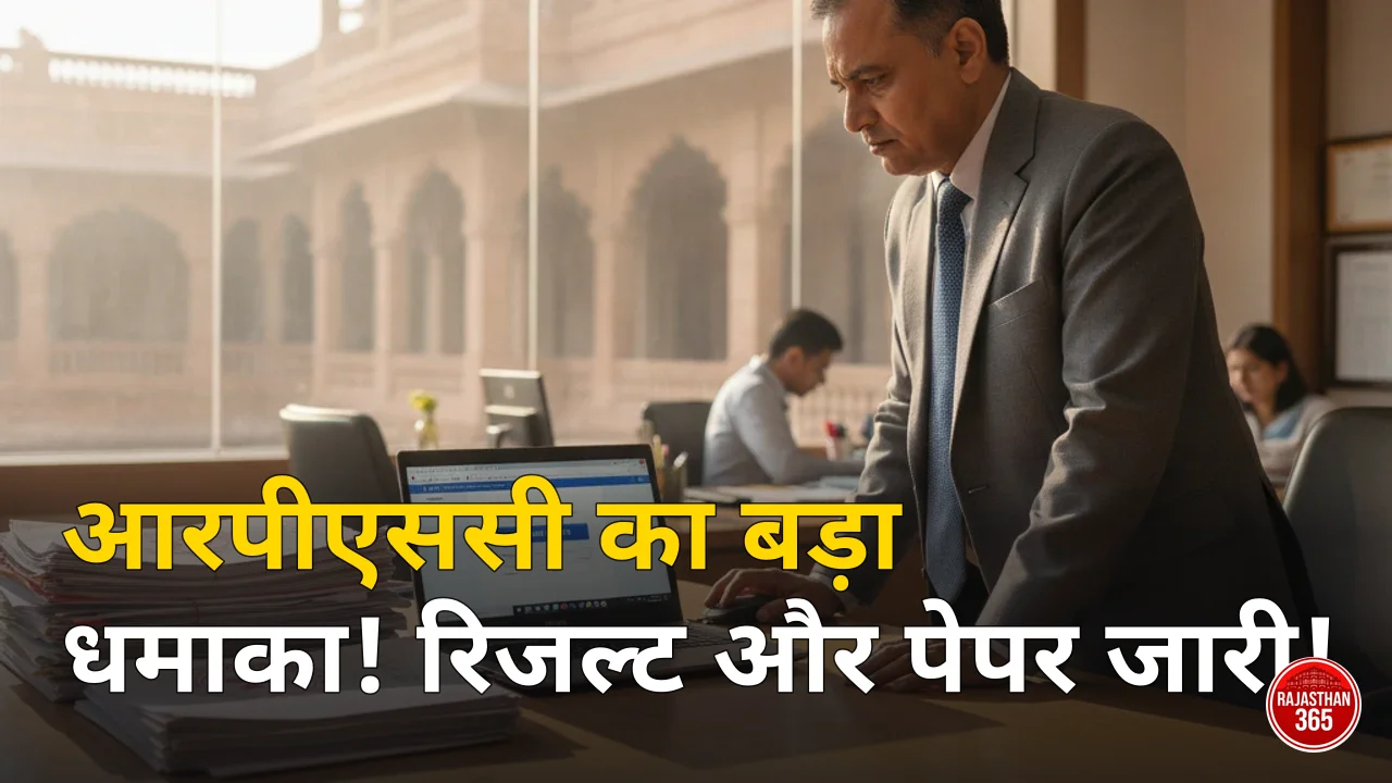 RPSC news today वरिष्ठ अध्यापक परीक्षा प्रश्न पत्र और असिस्टेंट प्रोफेसर परिणाम अपडेट