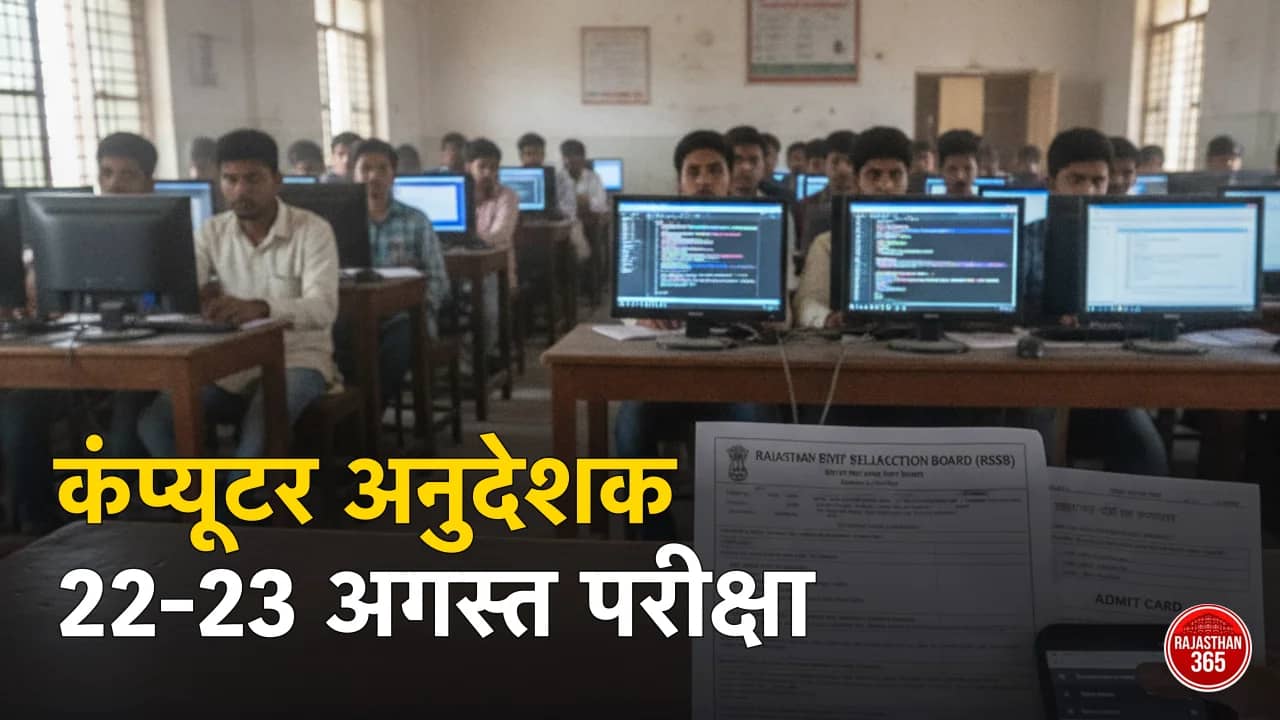 Computer Instructor Exam 2026: सीनियर 22 व बेसिक 23 अगस्त को परीक्षा — एग्जाम जिला लिंक चालू, फॉर्म विदड्रॉल विंडो भी खु