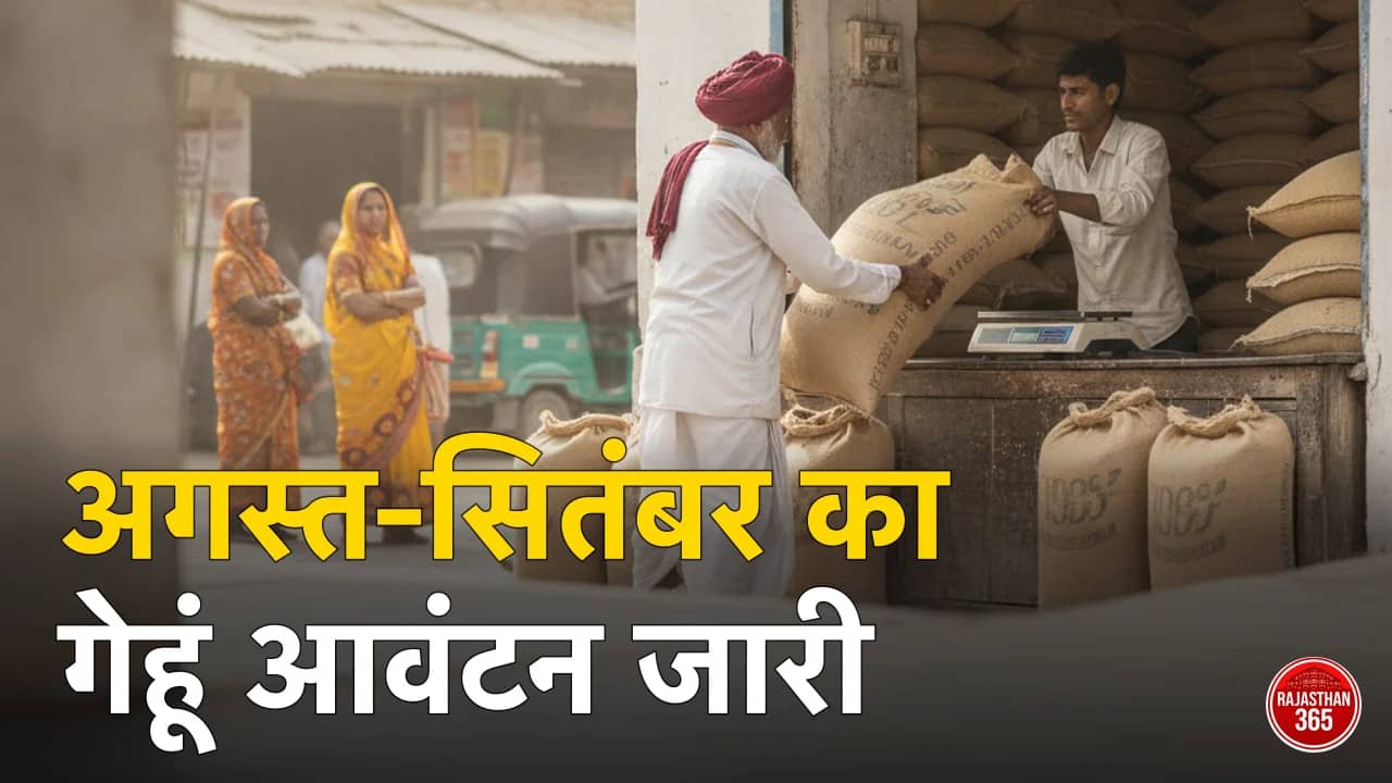 राजस्थान गेहूं आवंटन: अगस्त-सितंबर 2026 का आदेश जारी — 4.52 लाख टन गेहूं, जानें आपके परिवार को कितना मिलेगा