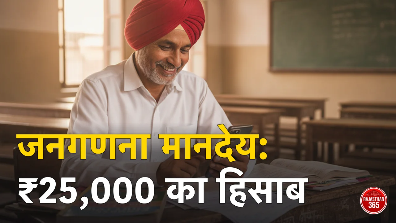 जनगणना 2027 मानदेय — ड्यूटी कर चुके शिक्षक मोबाइल पर भुगतान की स्थिति देखते हुए