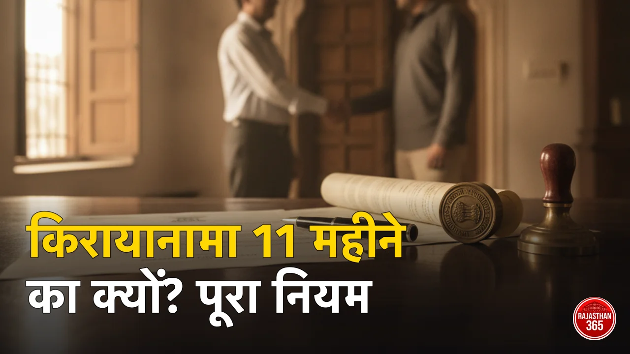 किरायानामा (रेंट एग्रीमेंट) राजस्थान 2026: 11 महीने का ही क्यों बनता है, रजिस्ट्रेशन कब जरूरी और किरायेदार सत्यापन — पूरा नियम