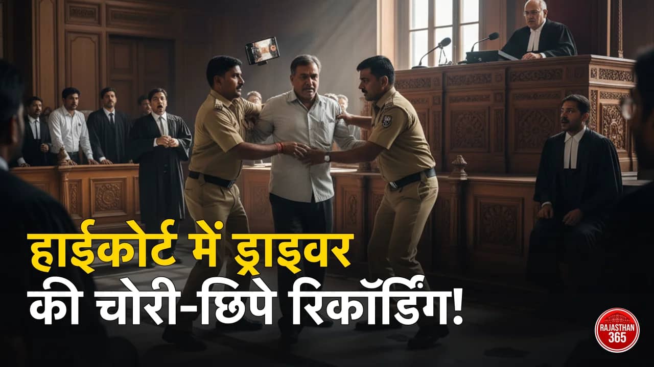 राजस्थान हाईकोर्ट में सुरक्षा में बड़ी सेंध: सुनवाई के दौरान चोरी-छिपे रिकॉर्डिंग कर रहा था ड्राइवर, मचा हड़कंप