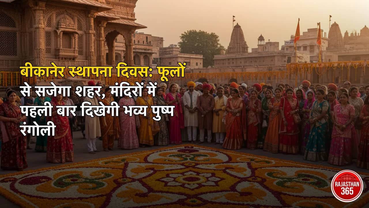 बीकानेर स्थापना दिवस: फूलों से सजेगा शहर, मंदिरों में पहली बार दिखेगी भव्य पुष्प रंगोली