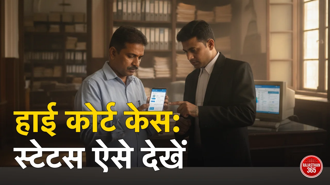 राजस्थान हाई कोर्ट केस स्टेटस कैसे देखें 2026: केस नंबर या पार्टी के नाम से — जोधपुर व जयपुर बेंच, पूरा तरीका