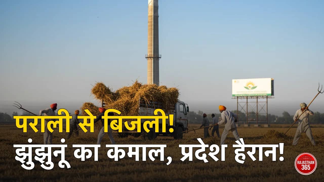 झुंझुनूं में पराली से बन रही ग्रीन बिजली, बायोमास पावर प्लांट का मॉडल प्रदेश के लिए मिसाल