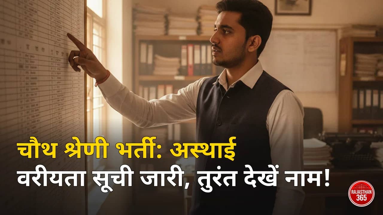 चतुर्थ श्रेणी कर्मचारी भर्ती श्रीगंगानगर की काउंसलिंग सूची और शाला दर्पण पोर्टल का विवरण