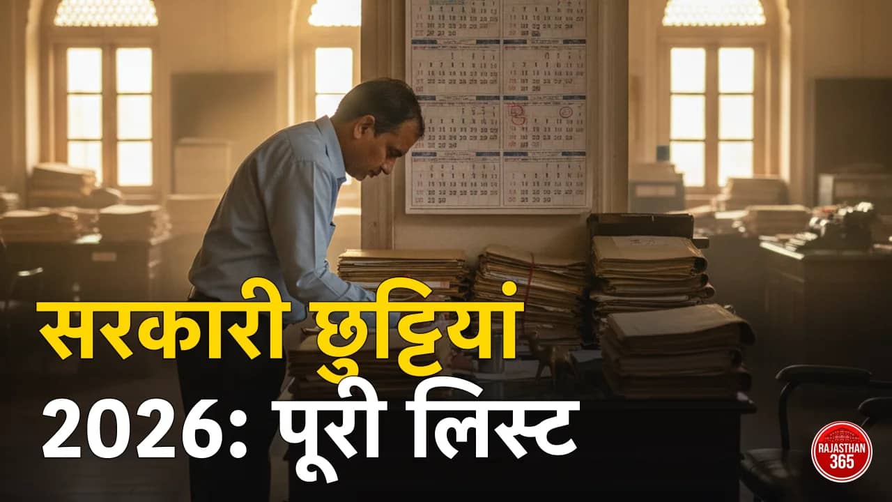 राजस्थान सरकारी अवकाश कैलेंडर 2026: 31 सार्वजनिक छुट्टियों की पूरी लिस्ट, 19 ऐच्छिक और लंबे वीकेंड का पूरा जुगाड़