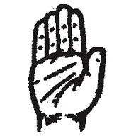 इंडियन नेशनल कांग्रेस का चुनाव चिन्ह हाथ